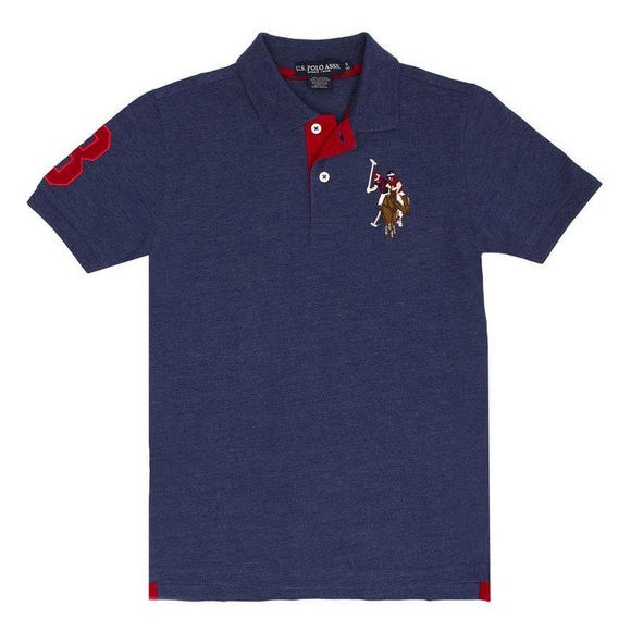 U.S. Polo Assn. Other - U.S. Polo Assn. Boys' Navy Polo with Red Accent